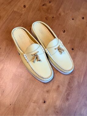 Sebago Women’s Yellow Leather Tassel Loafers
